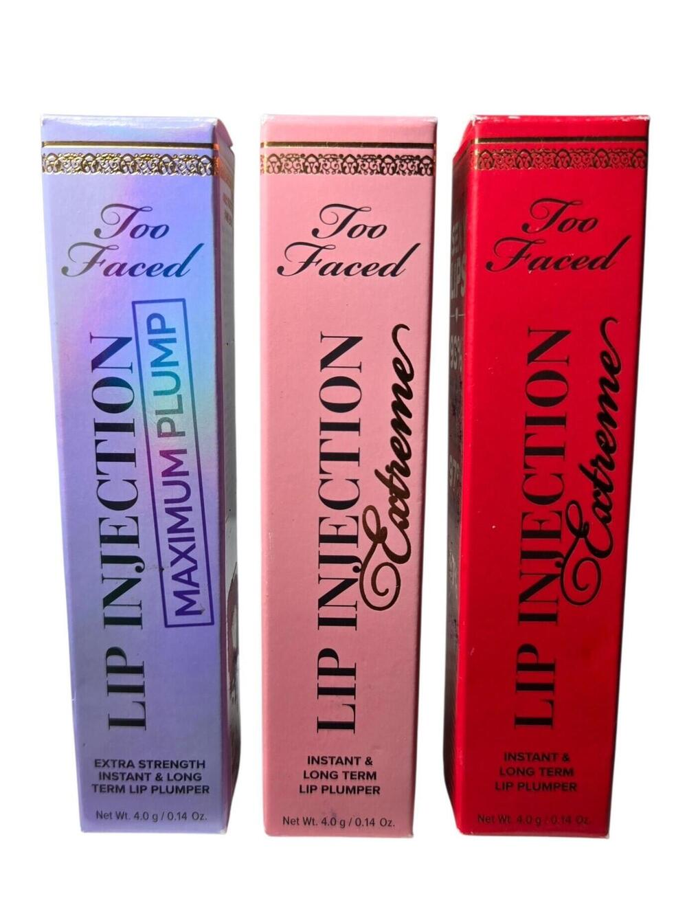 Too Faced Lip Injection Gloss NIB - 3 PACK